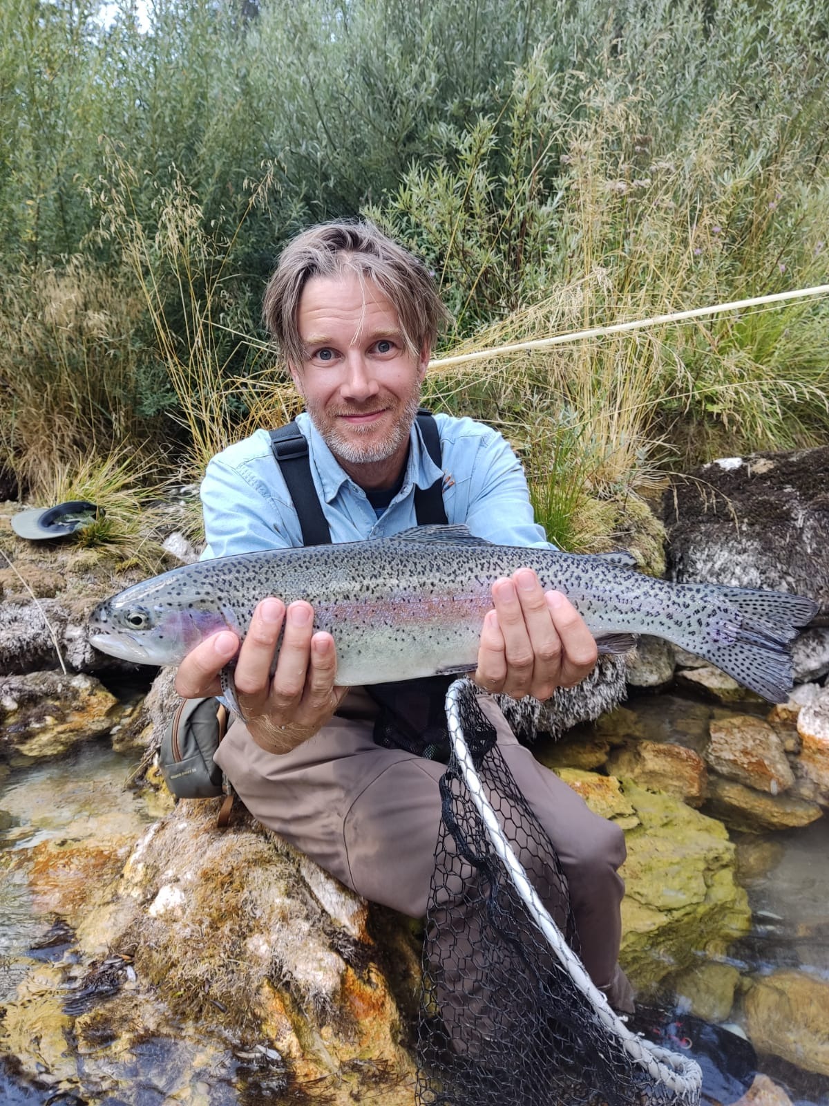 marble trout & Mcfarland Fishing with Fiberglass Fly Rods